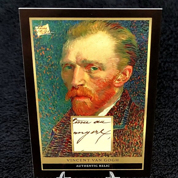 Authentic Vincent Van Gogh Handwriting Relic Piece of History Amazing Artist - Picture 1 of 4